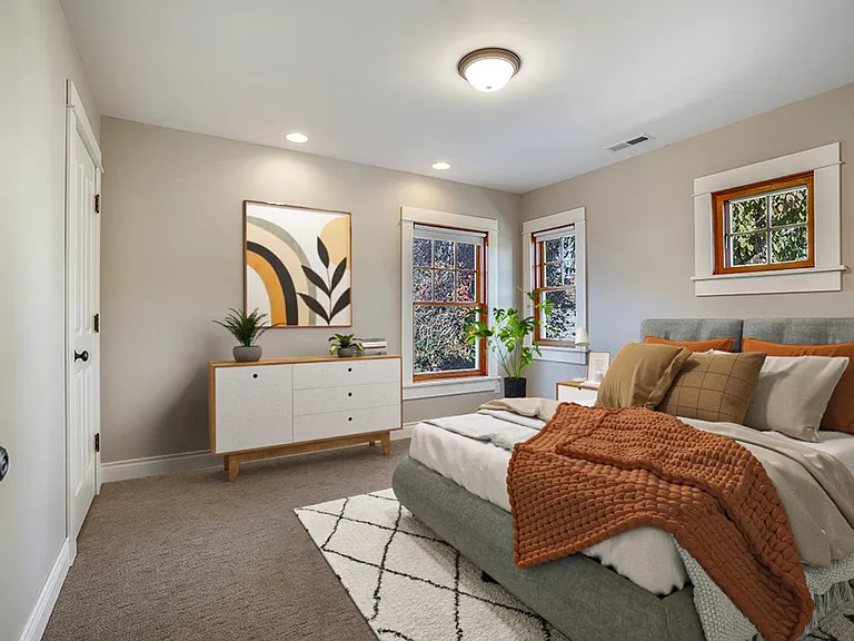Bedroom 3. This image shows a virtually furnished space. Bedrooms come unfurnished.