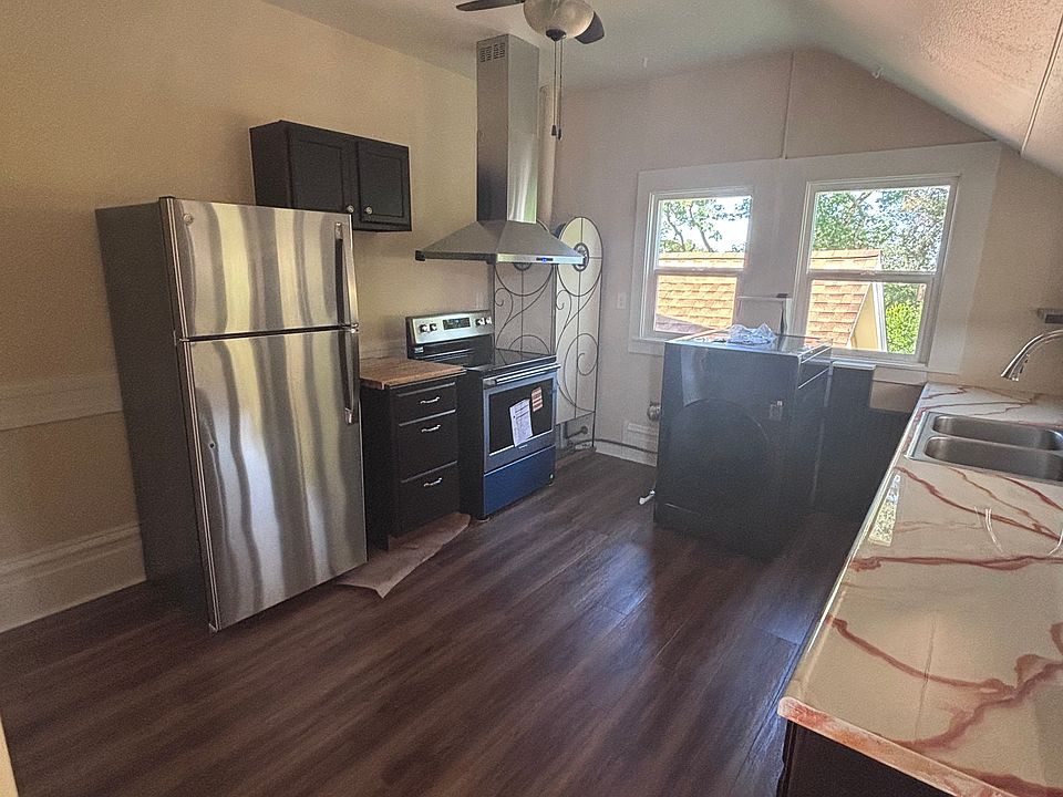Entry into kitchen with new appliances
