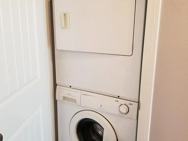 Stack Washer Dryer inside Unit