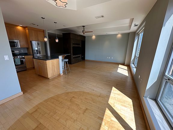 Dining looking toward living and kitchen