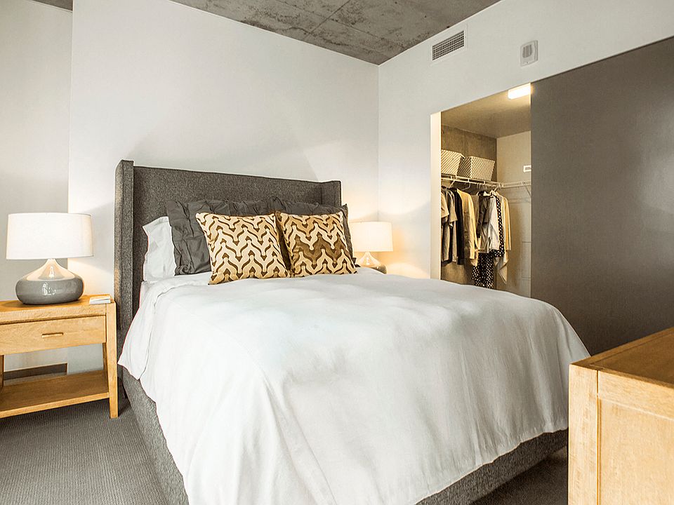 Block 17 Apartments High-Rise Model Bedroom and Closet