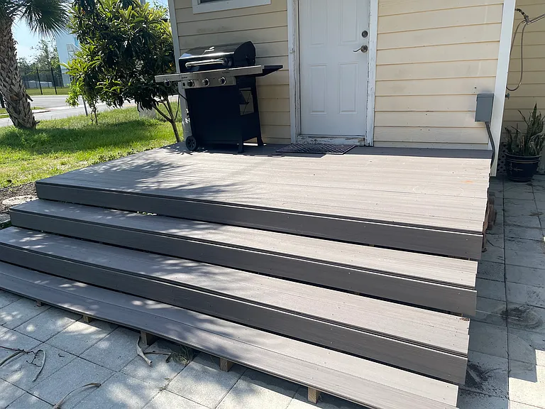 New patio, gas grill
