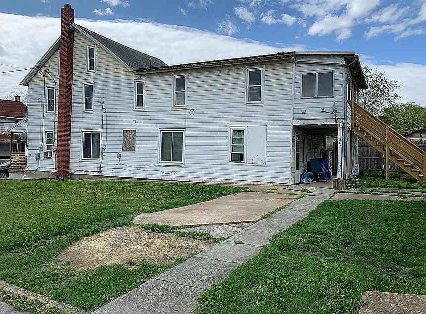 Apartment Building Side Back