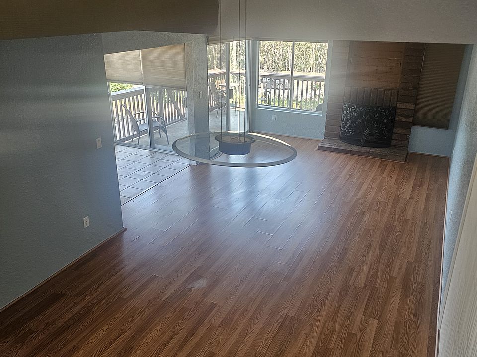 View of downstairs main room from stair landing.