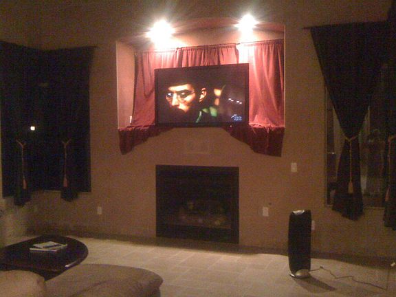 family room w/ custom sound