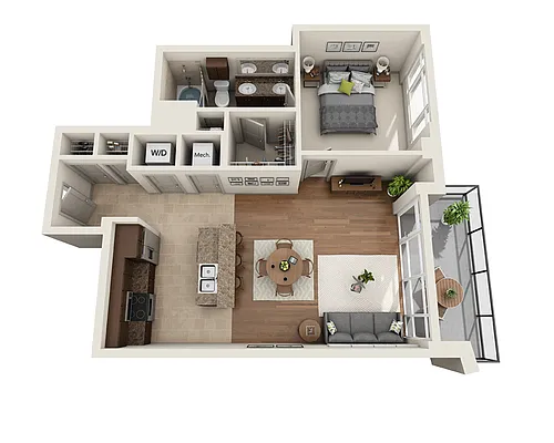 Floor plan Plan E (A1E)