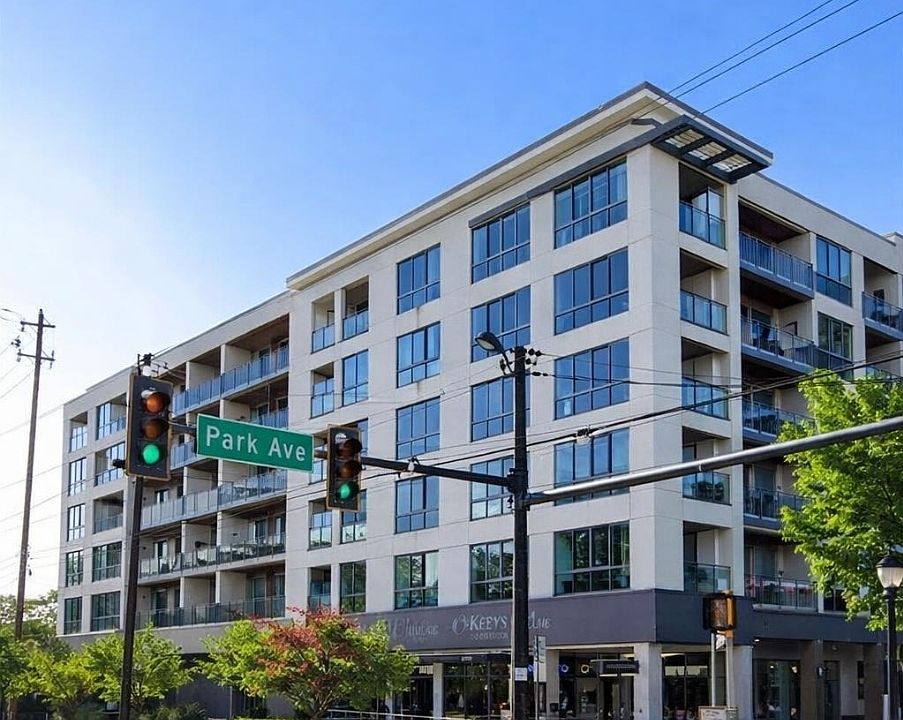 Front of condo building