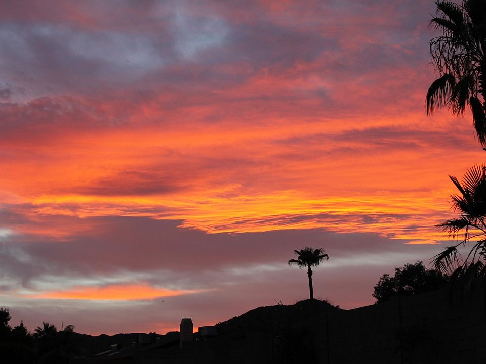 Sunset views from backyard!