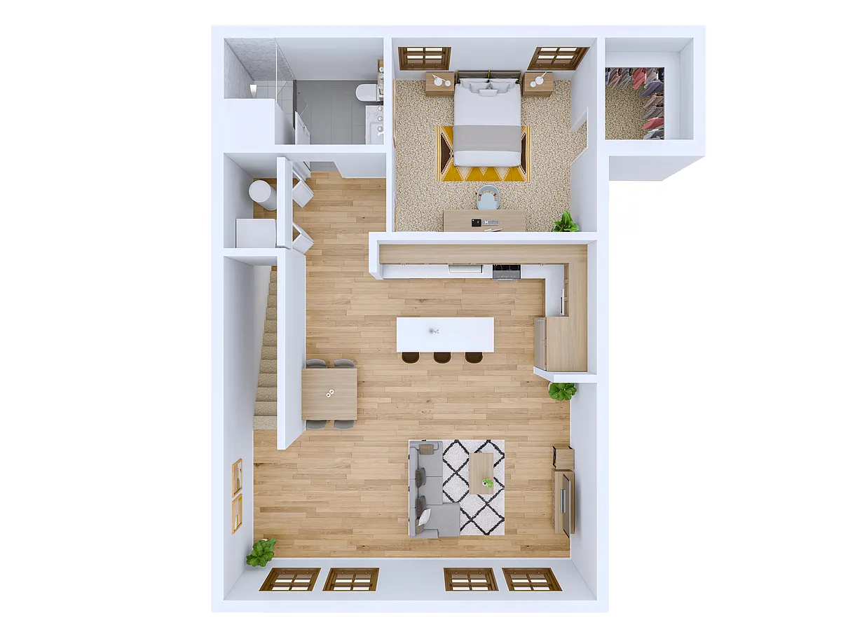 Floor plan Yucca - Fully Furnished