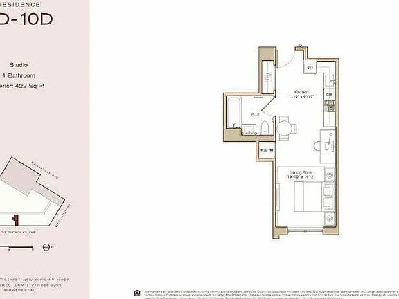 2nd image of 300 W 122nd St #10D