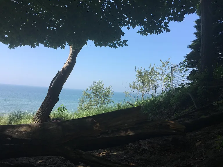 View from the top of the path