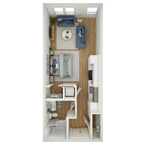 Floor plan Studio - MFTE - e17.1
