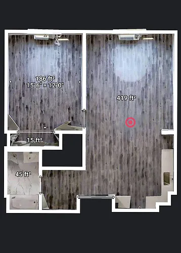 Floor plan One Bed