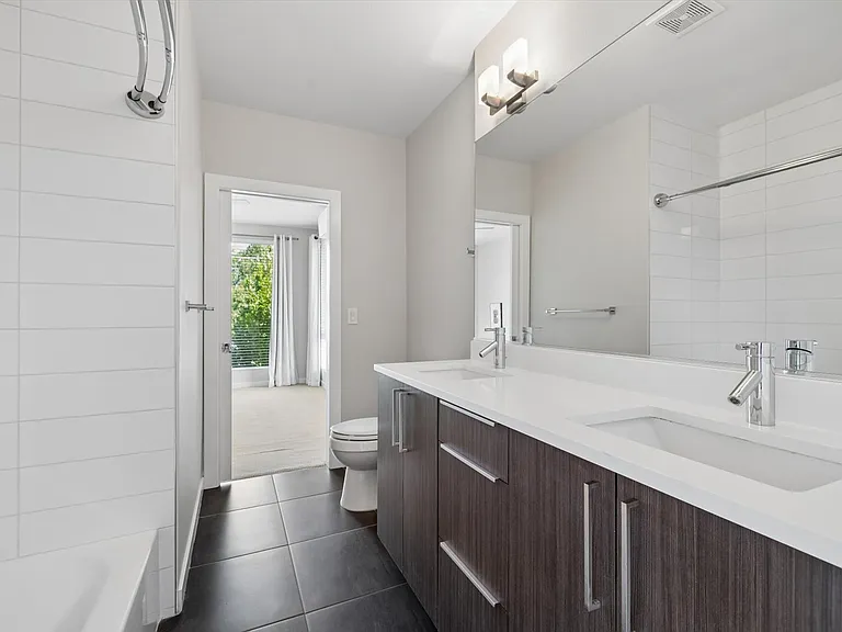 Jack & Jill Bath - Connects 2nd and 3rd Bedroom - 2nd Floor