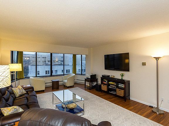 Living Room with Downtown Views