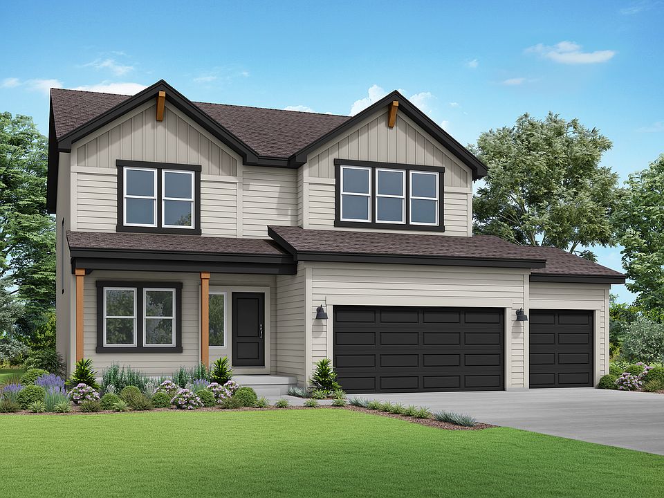 Farmhouse elevation - 3 car