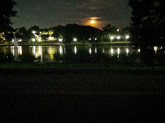 Full moon rising