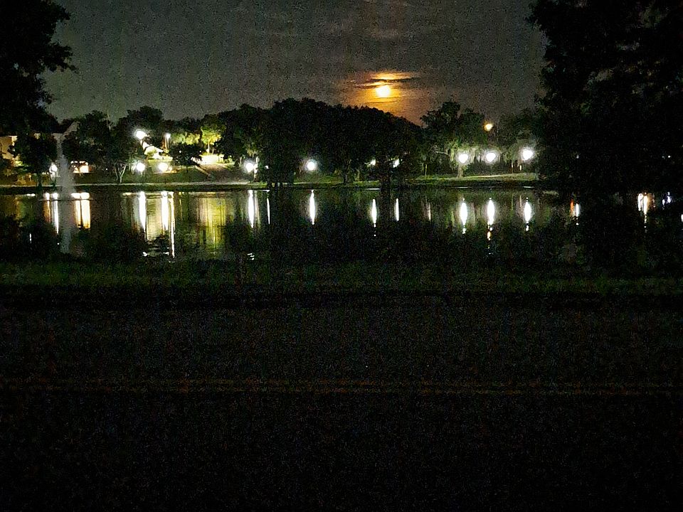Full moon rising