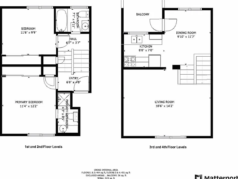 Floor Plan for 4 Levels