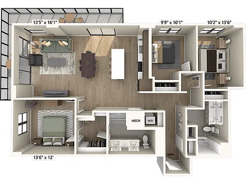 Floor plan C01-Scheme3