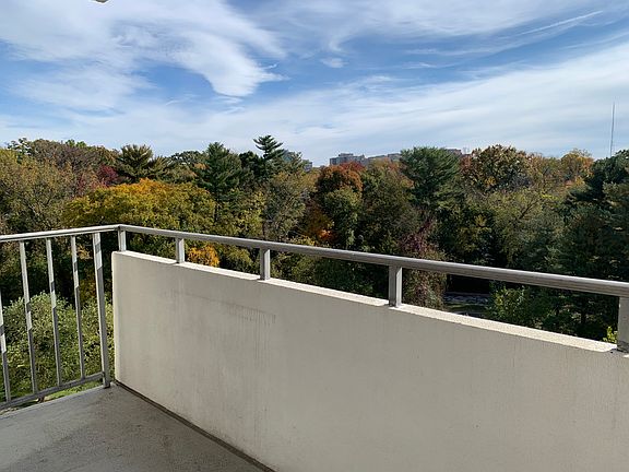 Beautiful balcony from 10th floor with views towards Washington, DC and Virginia