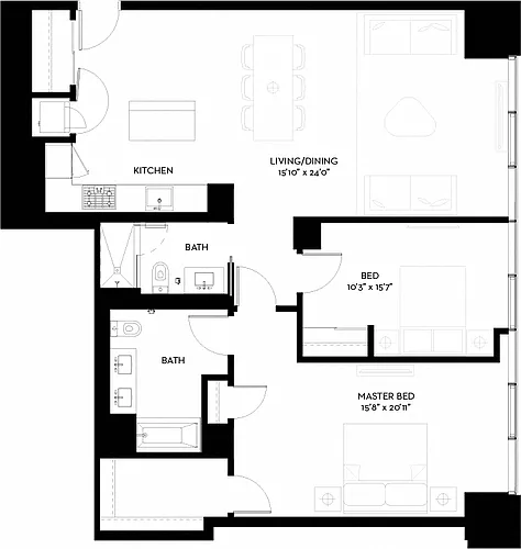Floor plan 2S-H