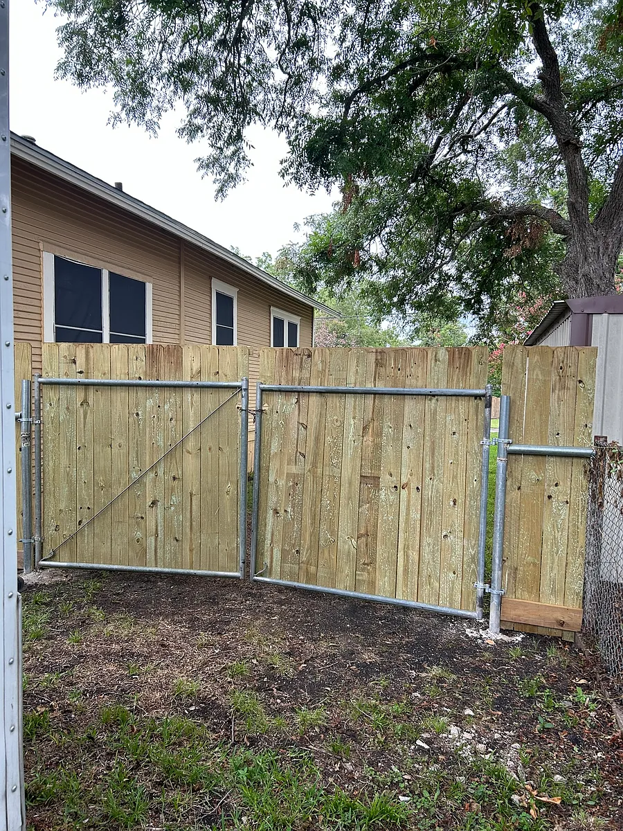 Photo taken from inside of back yard. - 1016 S 29th St