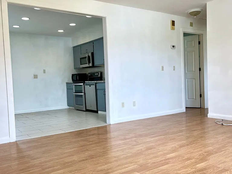 Looking from the front room into the kitchen.