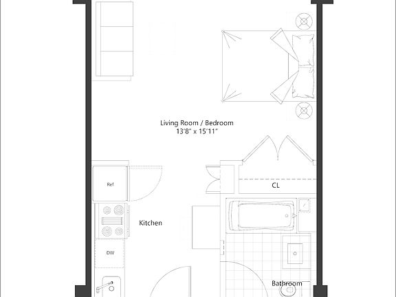 2nd image of 4107 Crescent St APT 3C