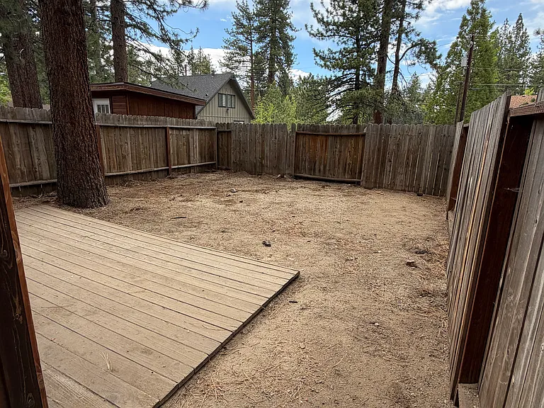 Fenced backyard!