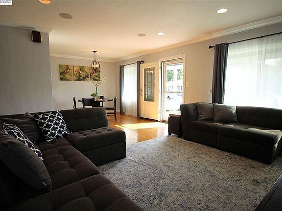 living room and dining room