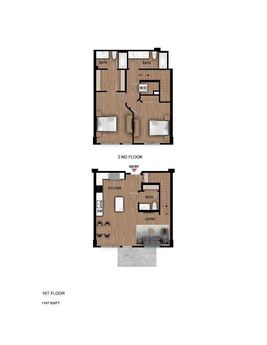 Floor plan T2 - 1