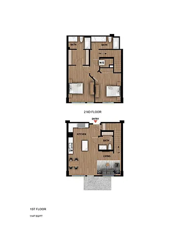 Floor plan T2 - 1