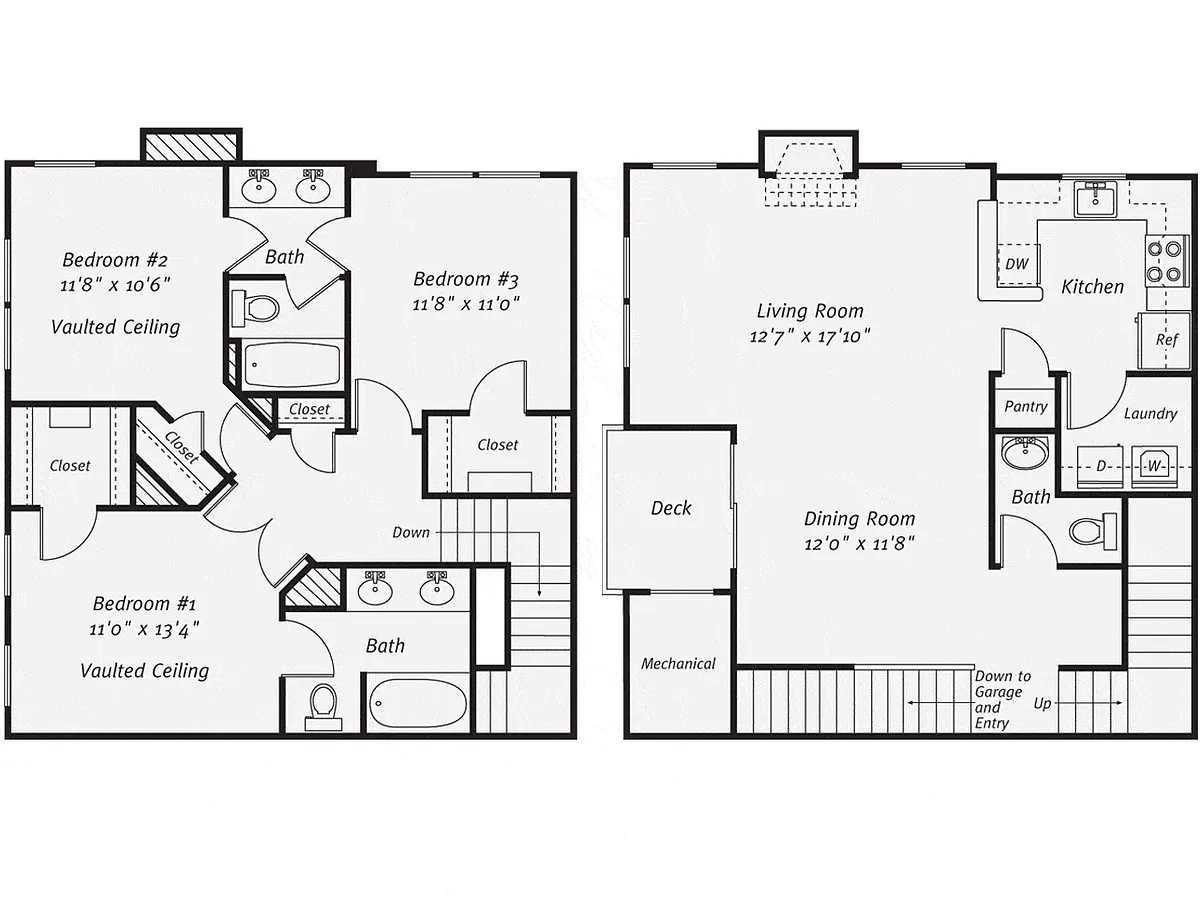Floor plan Rosedale Townhouse