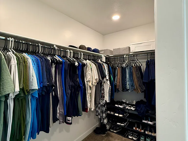Master walk-in closet