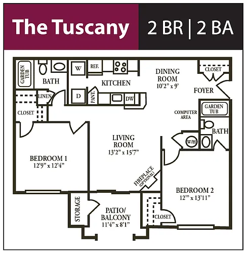 Floor plan The Tuscany