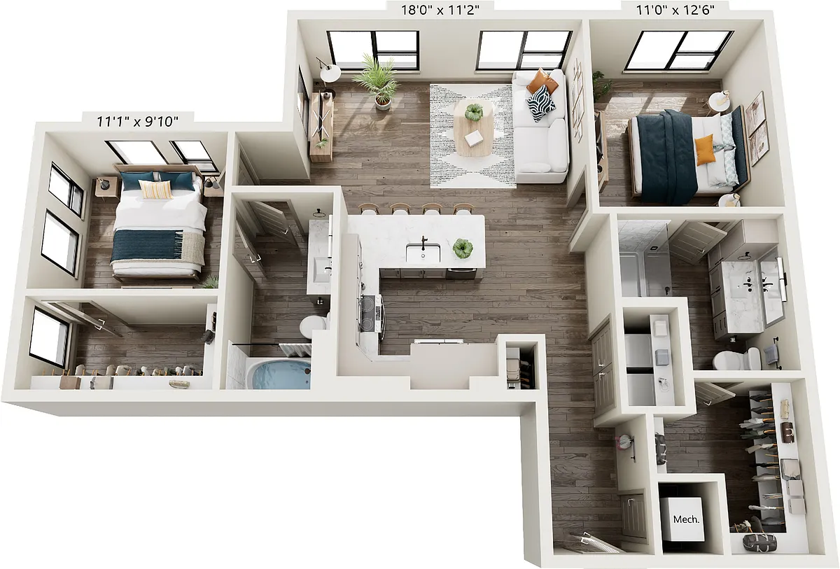 Floor plan B22