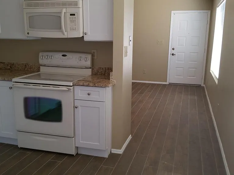Kitchen and front door entrance