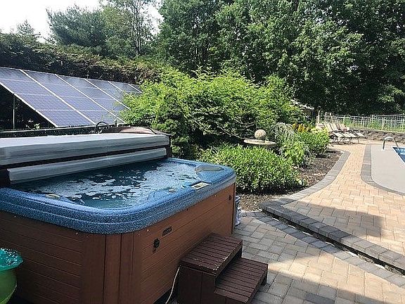 backyard hot tub