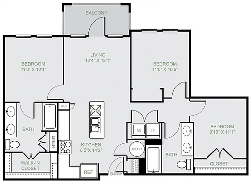 Floor plan C1