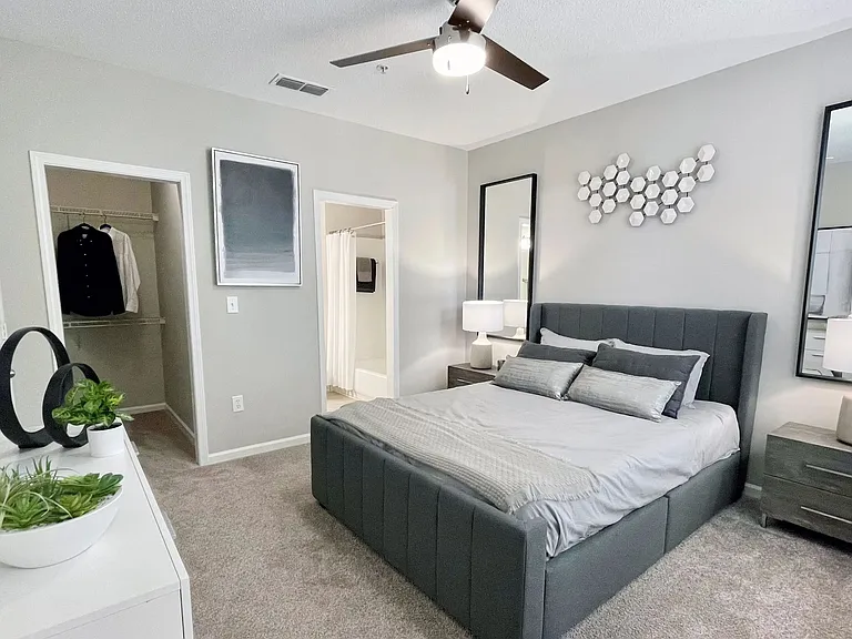Our spacious master bedrooms offer a personal sanctuary, complete with a convenient linen closet and ensuite bathroom.
