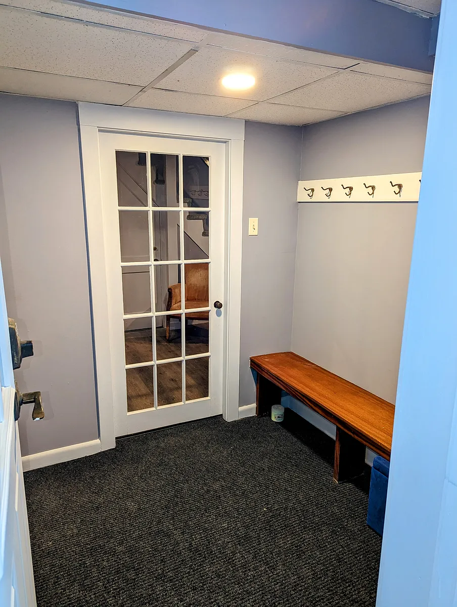 Private Entry Room Off Exterior Staircase Entrance Door With Window. - 2A Hilton Field Ln #A