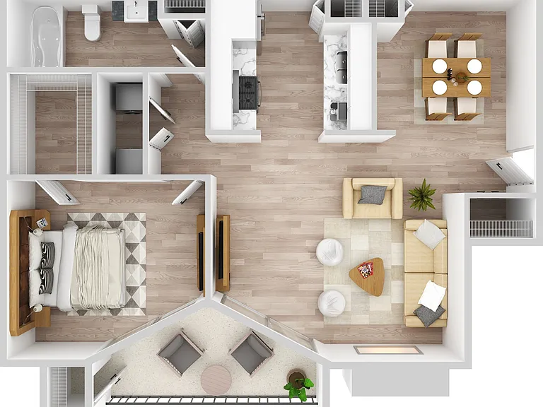 1 Bedroom | 1 Bath | 700 SF 1 Bedroom | 1 Bath | 700 SF