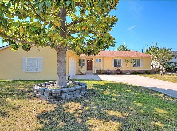 Front of House with Magnificent Magnolia Tree