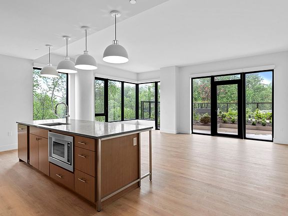 Expansive living and dining room