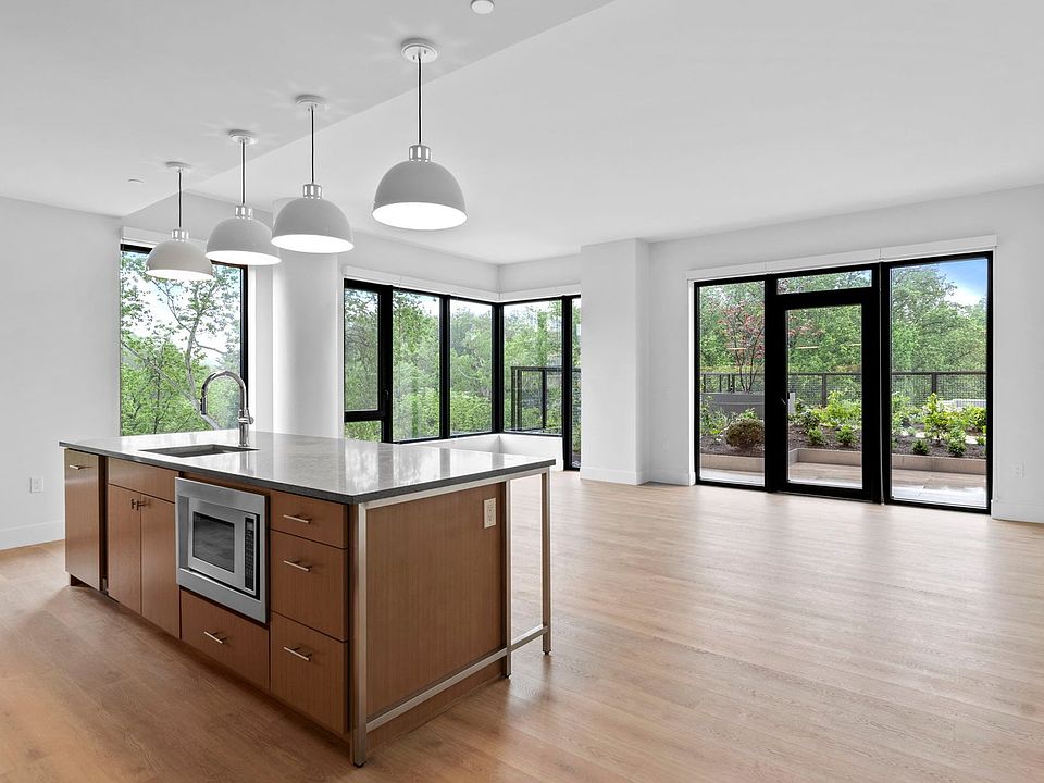Expansive living and dining room