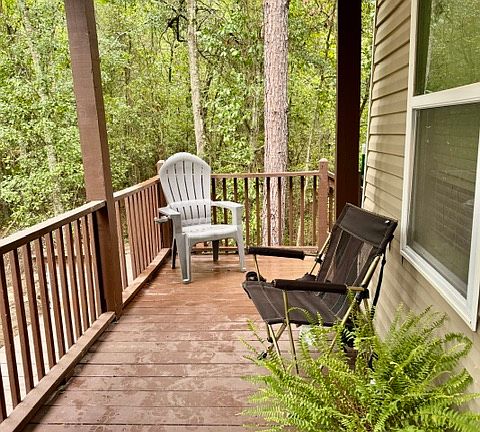 Front porch of the rental