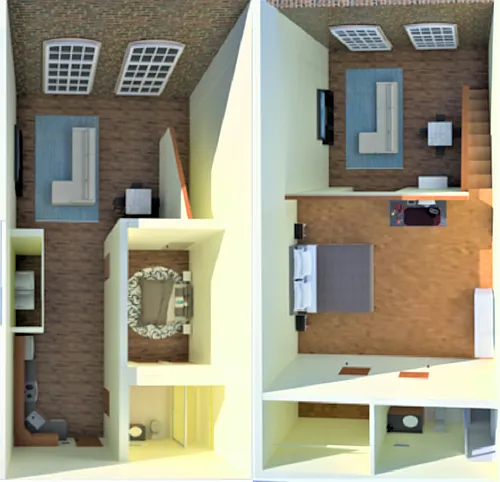 Floor plan Two Bedroom Two Bath Loft Water Views