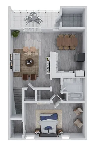 Floor plan One Bedroom