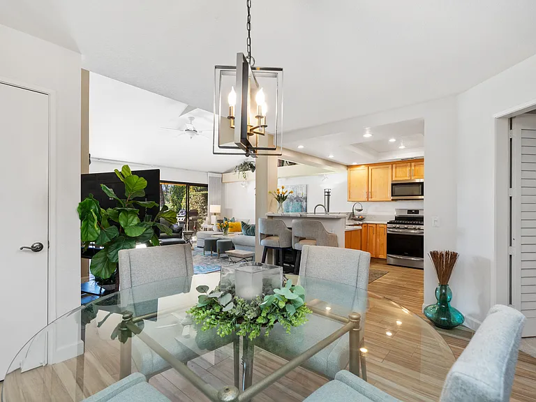 Dining area and remodeled